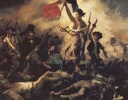 Eugene Delacroix Liberty Leading the People(28 th July 1830) (mk09) oil on canvas